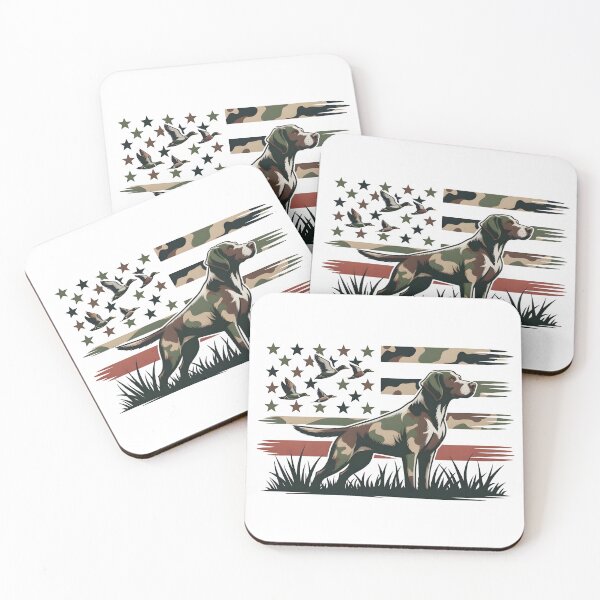 Item preview, Camo Hunting Dog with Duck, Retro Hunting Patch Design, Duck Hunting, Labrador , Waterfowl Hunting designed and sold by Merchall  store.