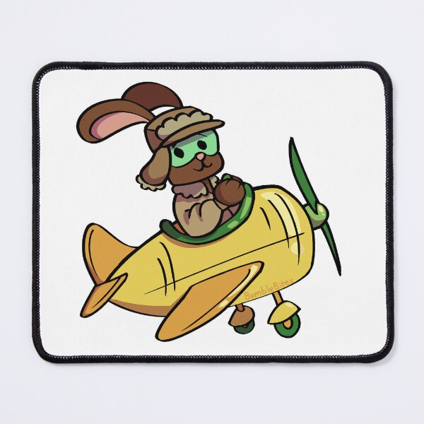 Item preview, Carrot Pilot - Funny Brown Rabbit designed and sold by BumbleBites.