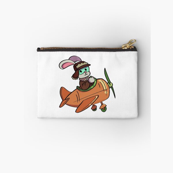 Item preview, Carrot Pilot - Funny White Rabbit designed and sold by BumbleBites.