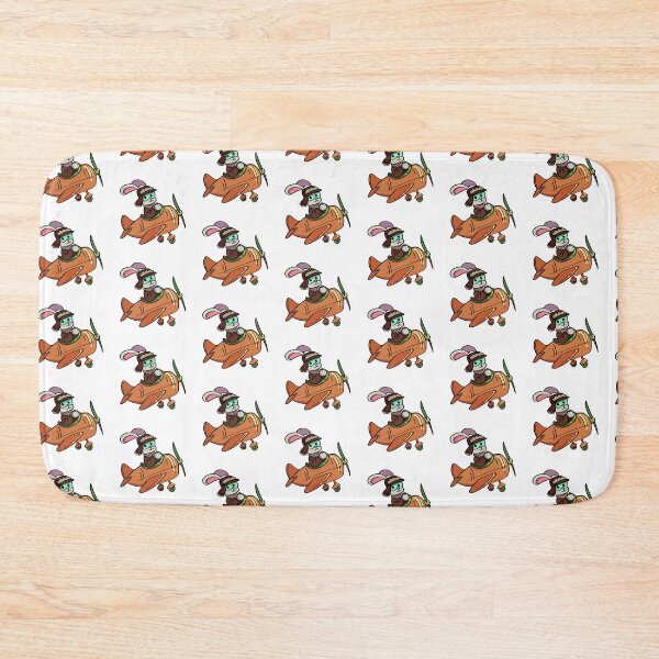 Item preview, Carrot Pilot - Funny White Rabbit designed and sold by BumbleBites.