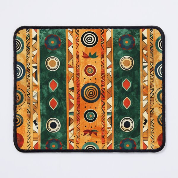 Item preview, African-Style Green, Yellow, and Orange Geometric Pattern designed and sold by DEC02.