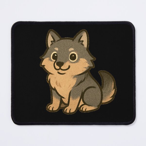 Item preview, Cute chubby little wolf pup designed and sold by DogLord.