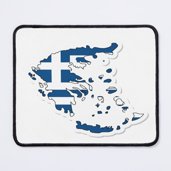 Item preview,   Minimal Greece Map Outline Sticker |Country Shape with with name designed and sold by Soft Strength Studio.