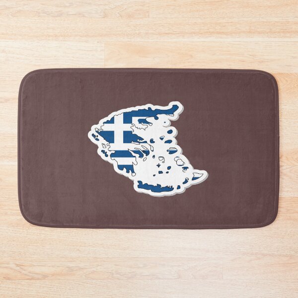 Item preview,   Minimal Greece Map Outline Sticker |Country Shape with with name designed and sold by Soft Strength Studio.
