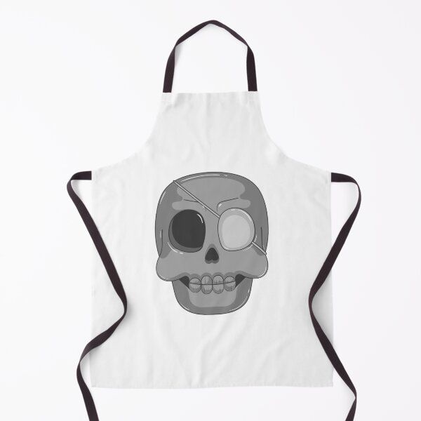 Item preview, Cracked Skull Monochrome Horror Illustration designed and sold by Horrify.