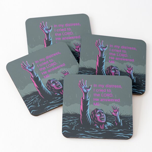 Item preview, In my distress, I cried to the LORD and he answered me. designed and sold by DesignAFind.