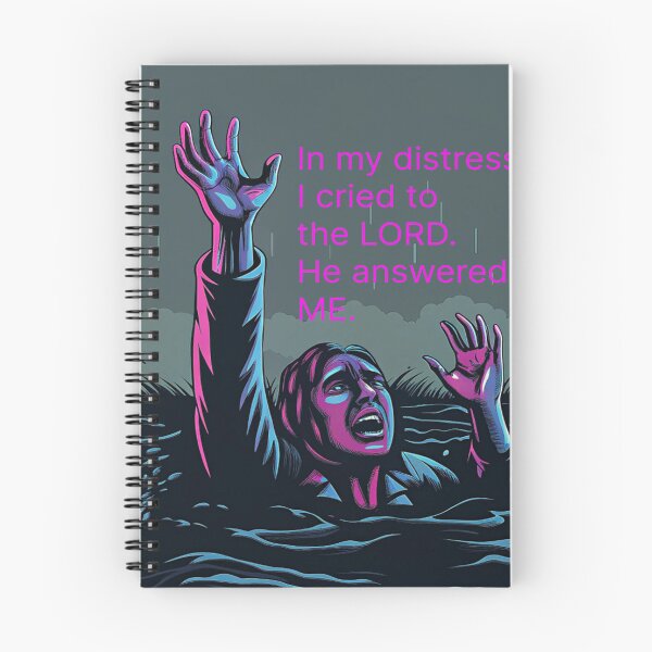 Item preview, In my distress, I cried to the LORD and he answered me. designed and sold by DesignAFind.