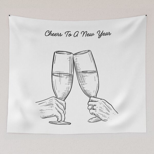 Item preview, Cheers To A New Year. designed and sold by Dinasshop.