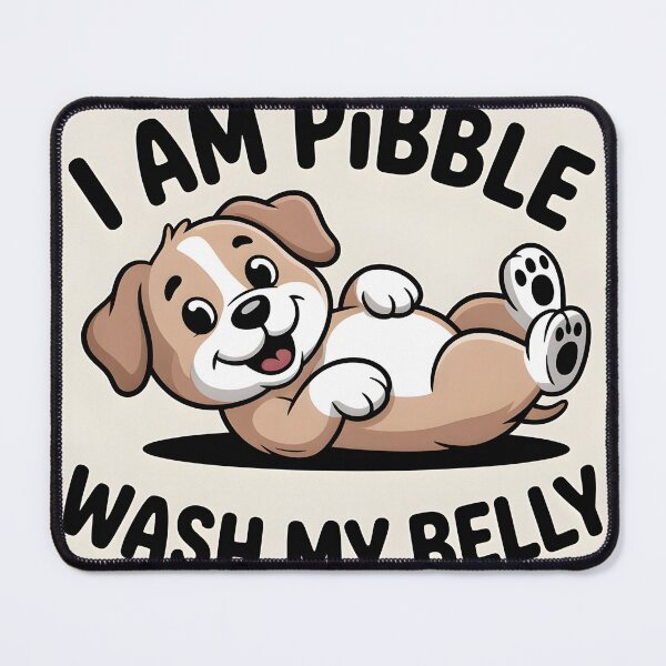 Item preview, i Am Pibble Wesh My Belly Funny Dog Shirt designed and sold by Viktorio Art Shop.