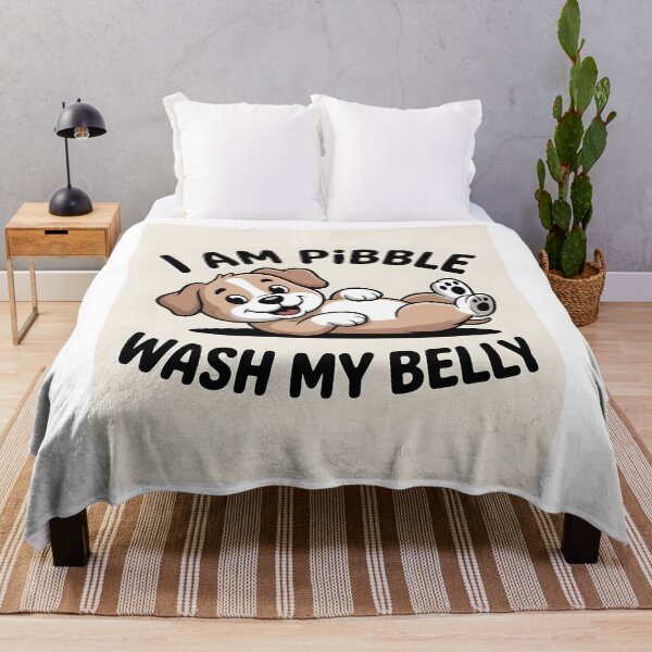 Item preview, i Am Pibble Wesh My Belly Funny Dog Shirt designed and sold by Viktorio Art Shop.