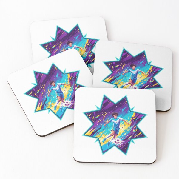 Item preview,  Neon Football Hero - Dynamic Soccer Action Art designed and sold by t-shirt studio.