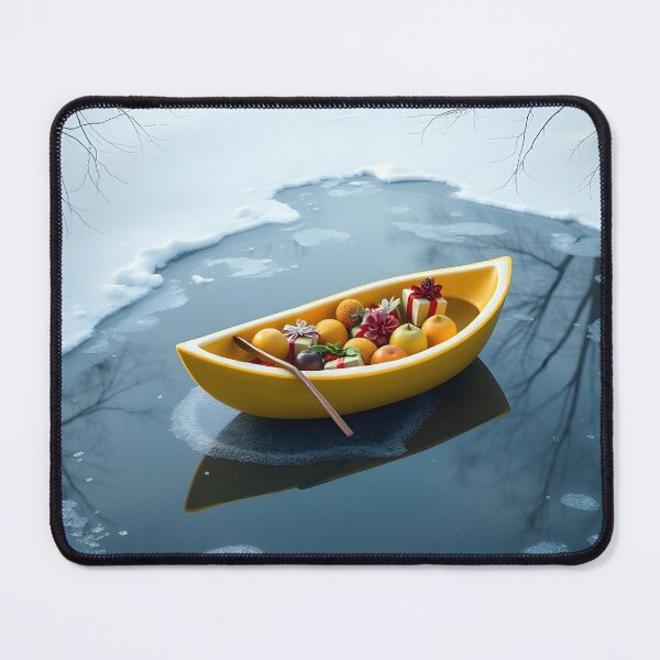 Item preview, AI Winter Fruit Boat designed and sold by InnaCreates.