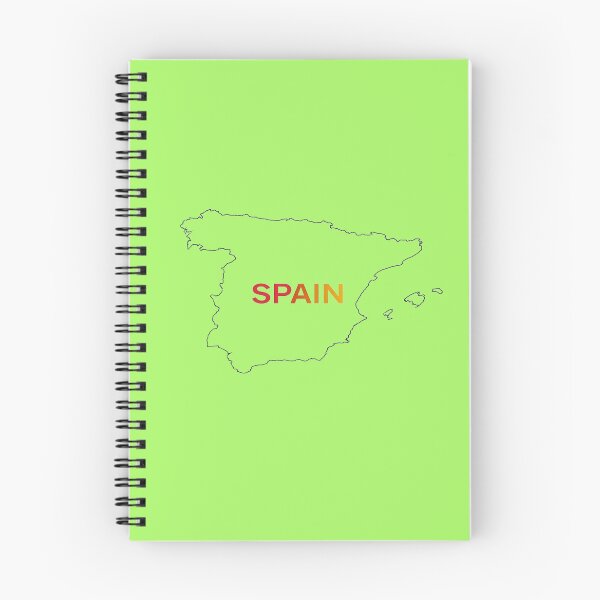 Item preview, Minimal SPAIN Map Outline Sticker |Country Shape with with name designed and sold by Soft Strength Studio.
