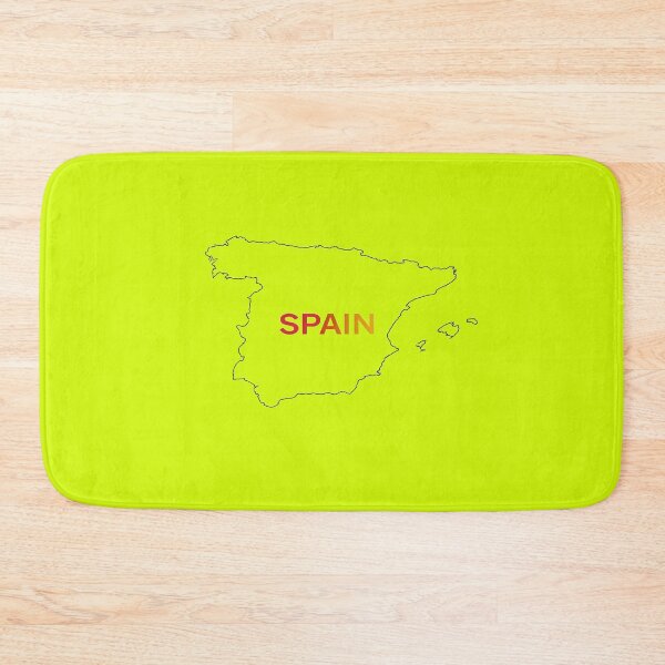 Item preview, Minimal SPAIN Map Outline Sticker |Country Shape with with name designed and sold by Soft Strength Studio.