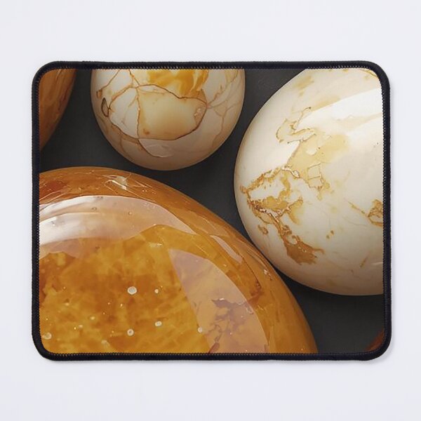 Item preview, Abstract Polished River Stones Macro Art Glossy Organic Pebbles Dark Background designed and sold by Impact-Art.