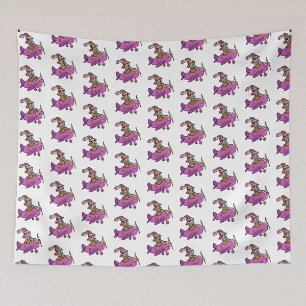 Item preview, Carrot Pilot - Funny Gray Rabbit designed and sold by BumbleBites.