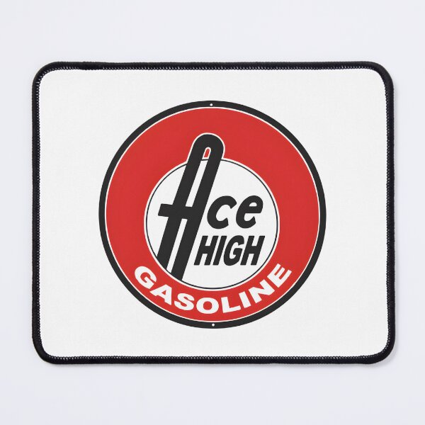 Item preview, Vintage Ace High Gasoline Retro Round Metal Sign designed and sold by CharlieDesings.