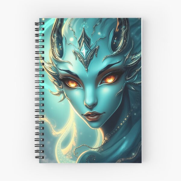 Item preview, Ethereal Neon Abyss Empress with Luminous Gaze designed and sold by ArtMorphStudio.