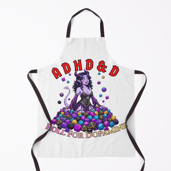 Item preview, Roll For Dopamine: ADHD&D Tiefling designed and sold by SkinnyFlatWhite.