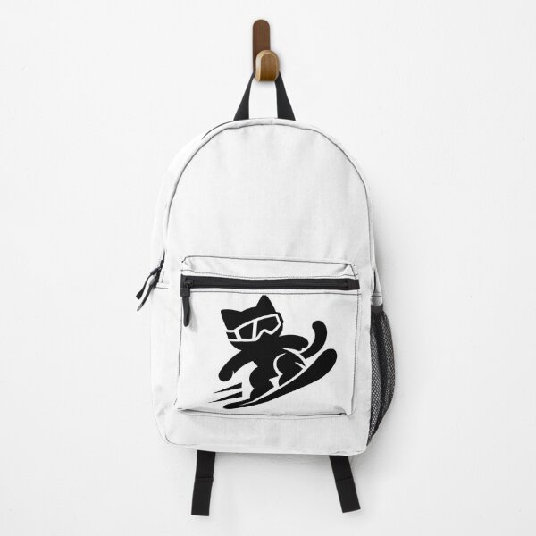 Item preview, Minimalist Cat Snowboarding Icon Design designed and sold by Uglyandcute.