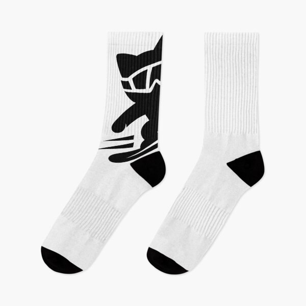 Item preview, Minimalist Cat Snowboarding Icon Design designed and sold by Uglyandcute.