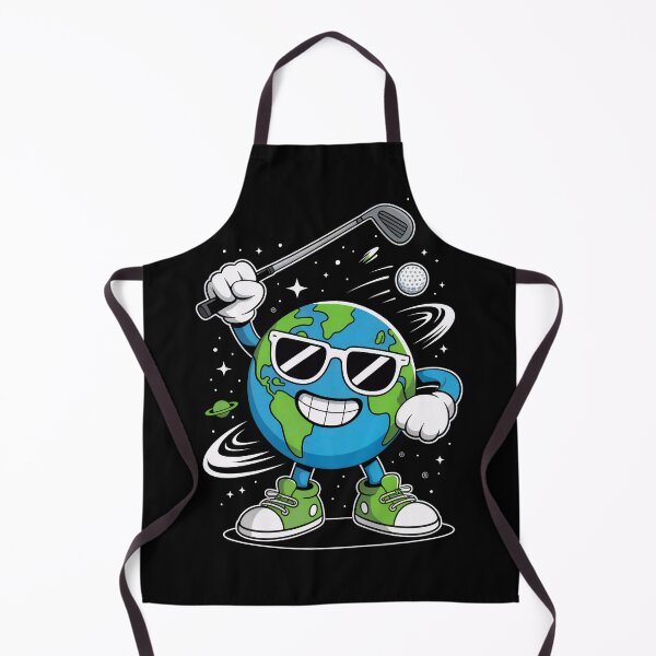 Item preview, Dabbin’ Blue Golf Ball – Funny Space Cartoon designed and sold by MKV Design.