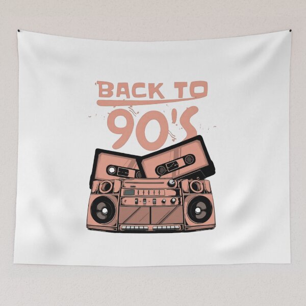 Item preview, Back to 90s Retro Boombox | Vintage Cassette Music Art 3 designed and sold by Kruti Collection.