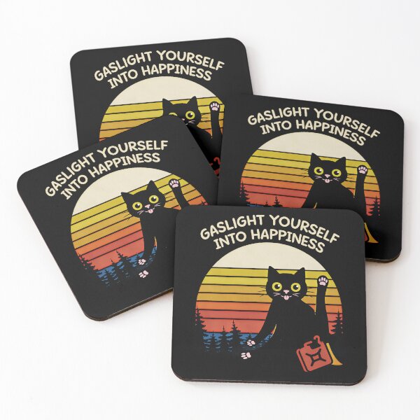 Item preview, Funny Gaslight Yourself Into Happiness Quote designed and sold by gear-posters.