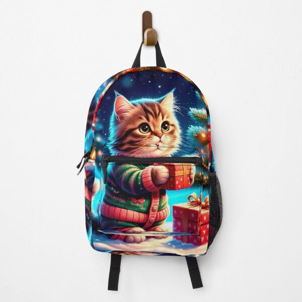 Item preview, Cozy New Year Kitten with Christmas Gifts designed and sold by AmetistLight.