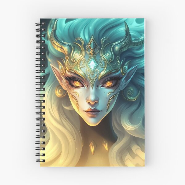 Item preview, Ethereal Frost Elf Empress with Luminous Gaze designed and sold by ArtMorphStudio.