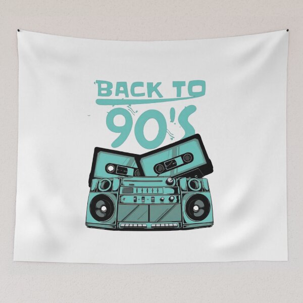 Item preview, Back to 90s Retro Boombox | Vintage Cassette Music Art 2 designed and sold by Kruti Collection.