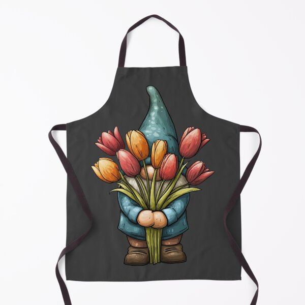 Item preview, Bashful Gnome with Tulips Valentine designed and sold by Boddicca.