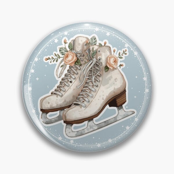 Item preview, Winter Sports Games Figure Skates Sticker designed and sold by colorleafz.