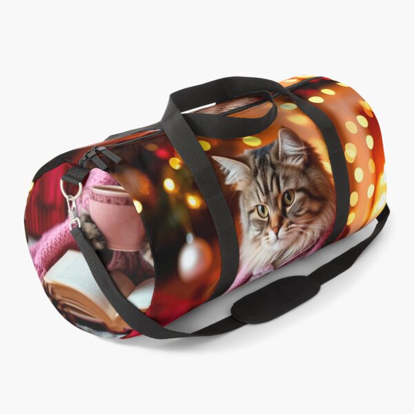 Item preview, Cozy Winter Cat Reading with Hot Cocoa designed and sold by AmetistLight.