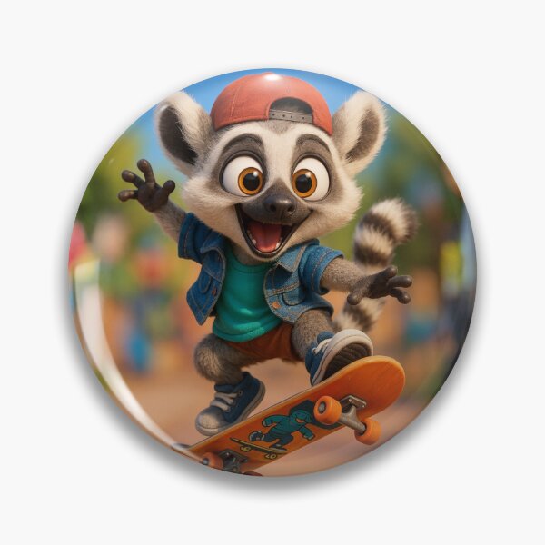 Item preview, Skater Lemur designed and sold by Sillytoe.