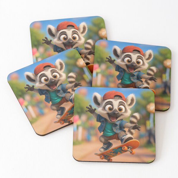 Item preview, Skater Lemur designed and sold by Sillytoe.