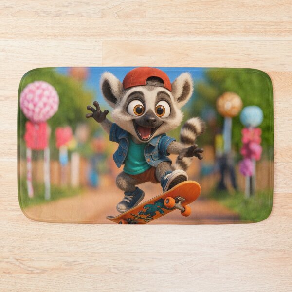 Item preview, Skater Lemur designed and sold by Sillytoe.