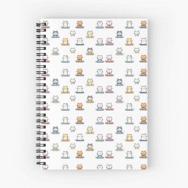 Item preview, Cute Cat Snowboarding Seamless Pattern Design designed and sold by Uglyandcute.
