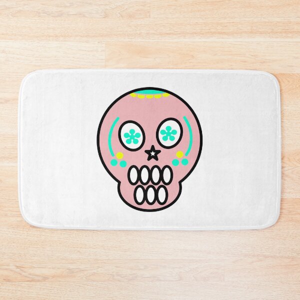 Item preview, Cute Pastel Sugar Skull with Neon Details designed and sold by Horrify.