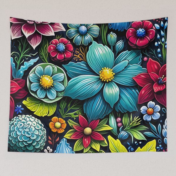 Item preview, Vibrant Fantasy Floral Garden designed and sold by ArtMorphStudio.