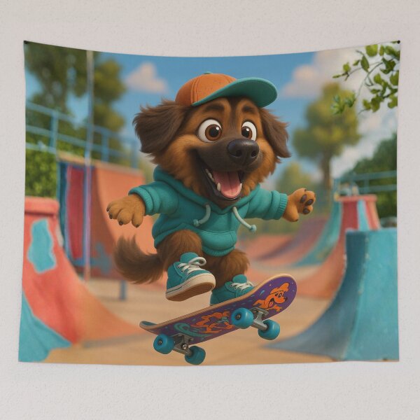 Item preview, Skater Leonberger designed and sold by Sillytoe.