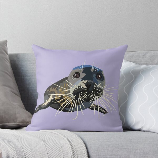 Item preview, H is for Harbour Seal ,Harbour Seal – Coastal Marine Mammal Wildlife Illustration designed and sold by PrettylittlepastelUk.