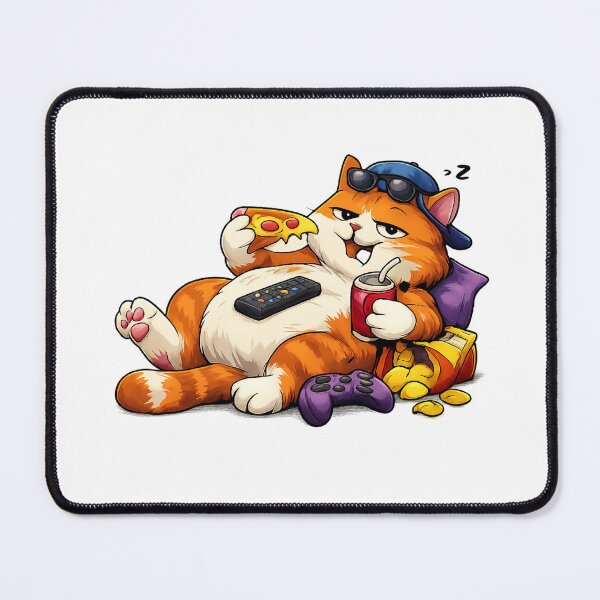 Item preview, Too Lazy To Meow – Funny Cat Sticker designed and sold by hafidoox.
