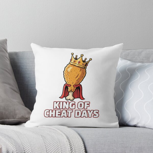 Item preview, King of cheat days, food lover gift,  cute food art designed and sold by Shinningcreativeart.