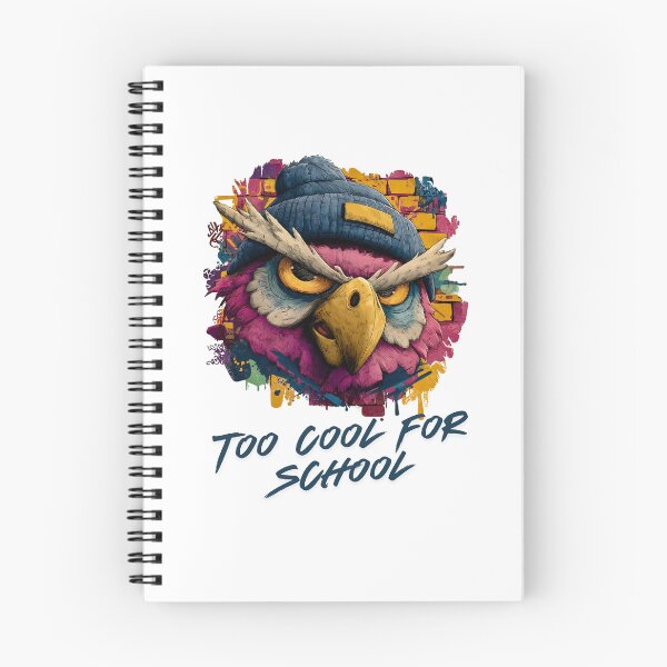 Item preview, Too Cool For School - Street Art Owl designed and sold by ArtMorphStudio.