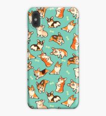 Jolly corgis in green iPhone XS Max Case