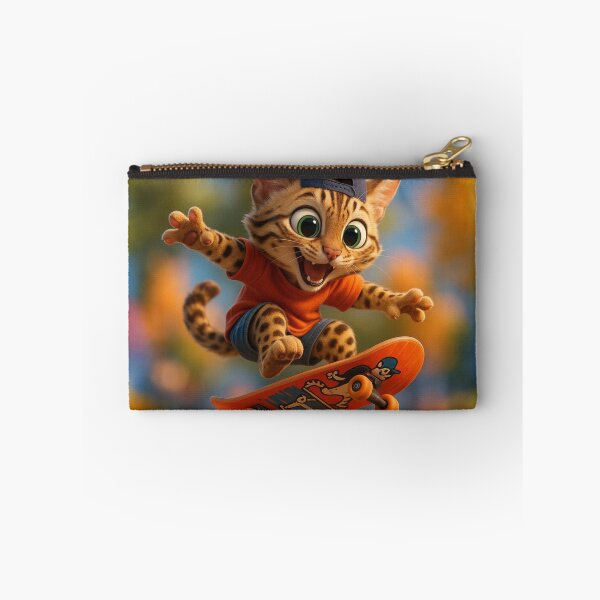 Item preview, Skater Leopard Cat designed and sold by Sillytoe.