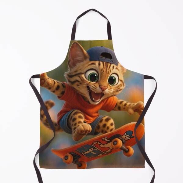 Item preview, Skater Leopard Cat designed and sold by Sillytoe.