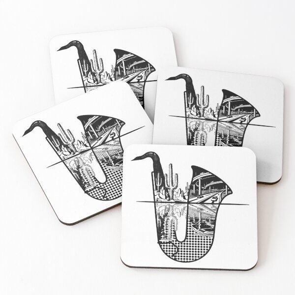 Item preview, Saxophone Desert Cityscape designed and sold by MANA-Goods.