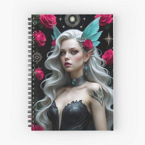 Item preview,  Enchanting Elf Maiden with Teal Wings and Roses designed and sold by ArtMorphStudio.